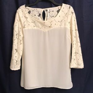 Lauren Conrad Ivory Blouse